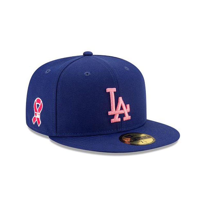 MLB Los Angeles Dodgers Mother's Day 59Fifty Fitted (BYM5210) - Blue New Era Caps